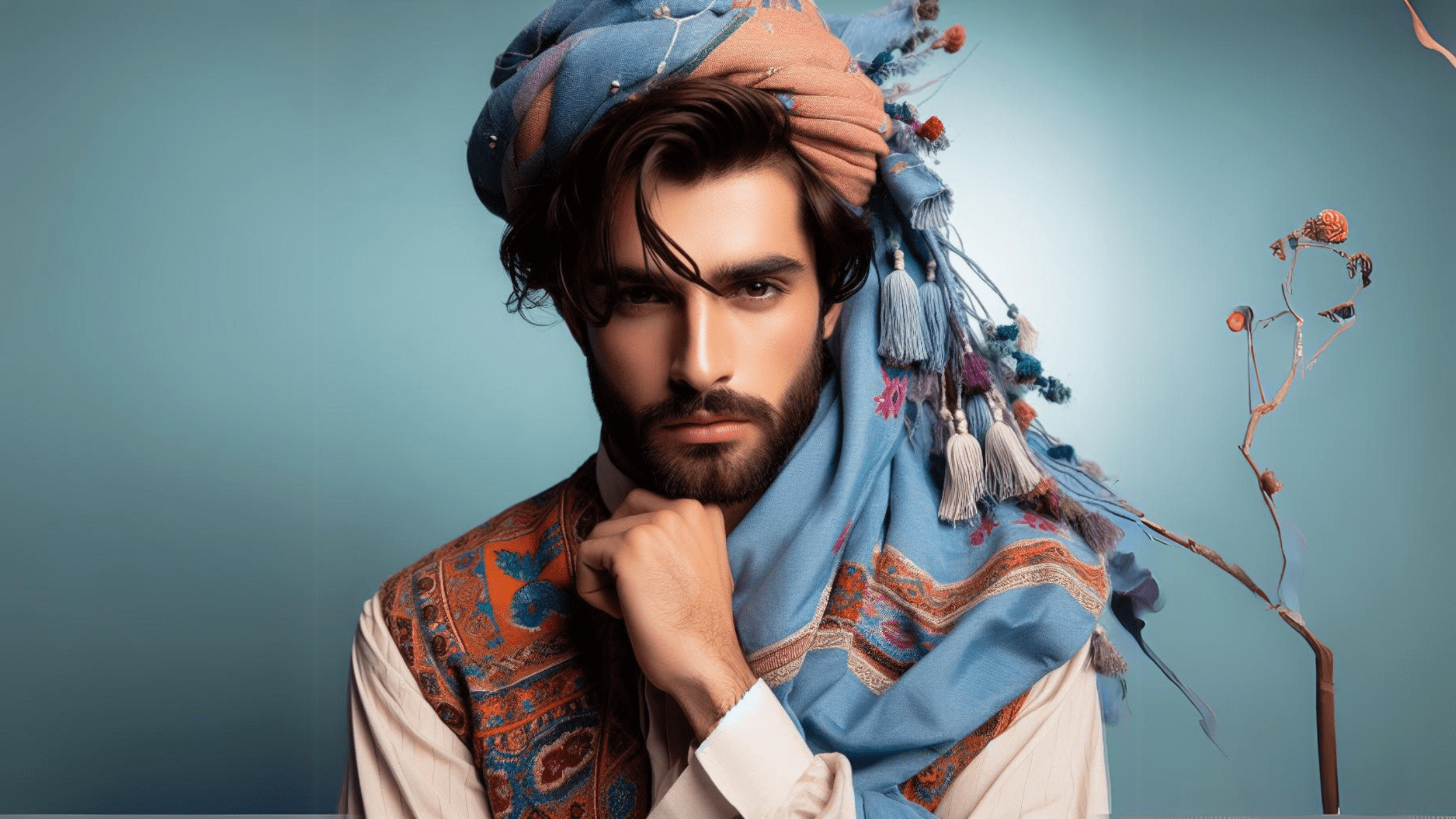 Pakistani Male in Traditional Attire