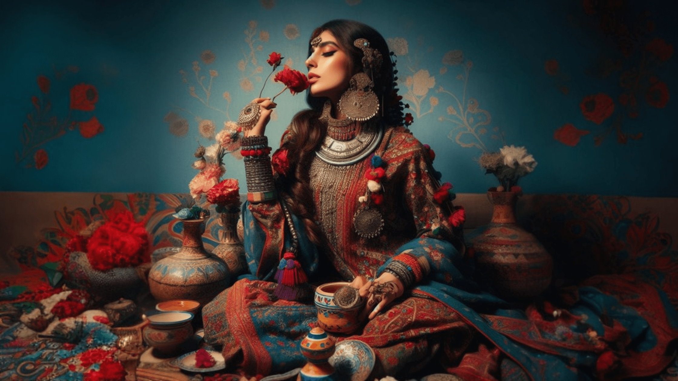 Pakistani Model in Cultural theme